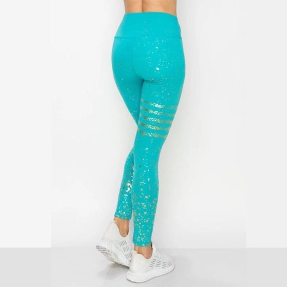 Metallic Detail Legging - Black and Gold Legging - Legging - Everyday Legging - Picture 2 of 5